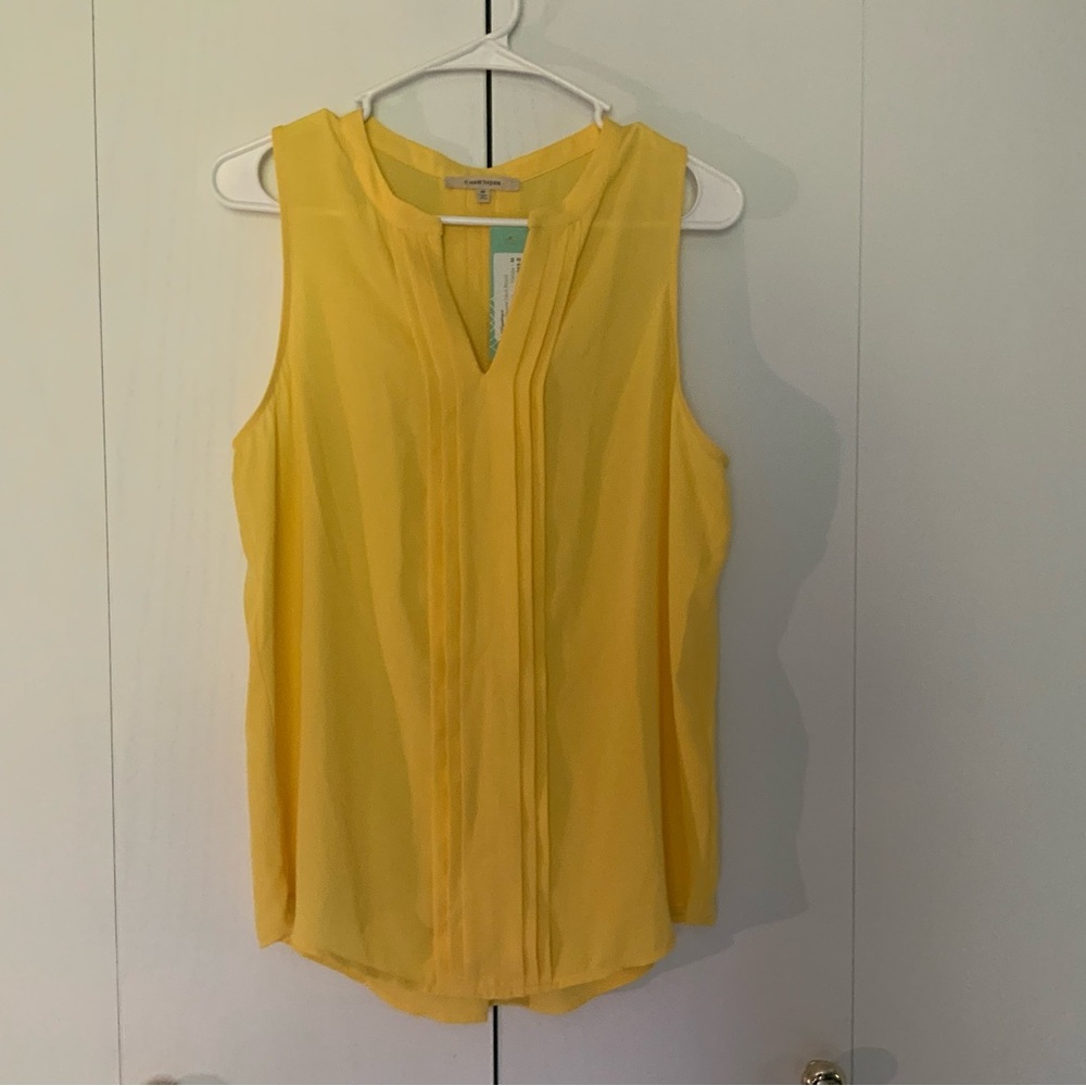 Yellow Sleeveless Women's Top
Brand new with tags!  41Hawthorn Breyson Pleated